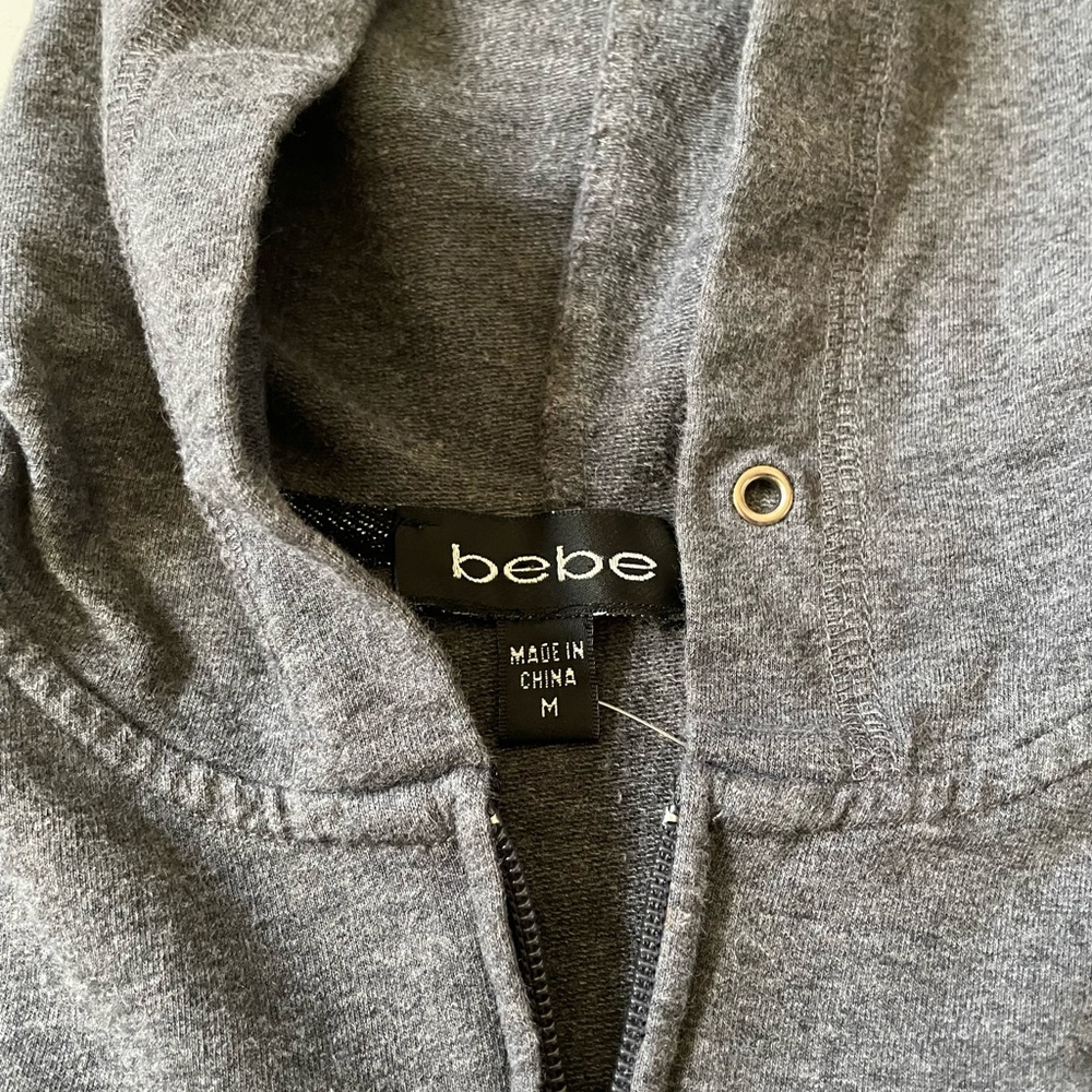 Y2K Rhinestone Bebe zip up cropped hoodie - Picture 5 of 5